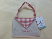 Load image into Gallery viewer, Pink "Dear Tooth Fairy" Hanging Felt Envelope