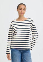 Load image into Gallery viewer, Navy Striped Top