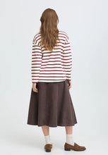 Load image into Gallery viewer, Burgundy Striped Top - b.young