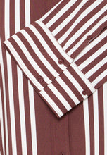 Load image into Gallery viewer, Rum Raisin Striped Blouse - Fransa