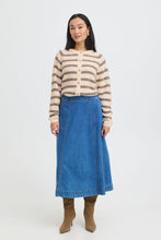 Load image into Gallery viewer, Cream Striped Cardigan - Fransa