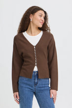 Load image into Gallery viewer, Brown V-neck Cardigan - Fransa