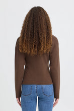 Load image into Gallery viewer, Brown V-neck Cardigan - Fransa