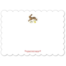 Load image into Gallery viewer, Spring Hare Scalloped Notelets - Appleberry Atelier