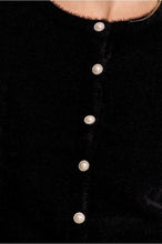 Load image into Gallery viewer, Black Pearl Button Cardigan - Molly Bracken