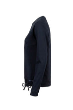 Load image into Gallery viewer, Navy &amp; Cream Print Sweatshirt - Soquesto