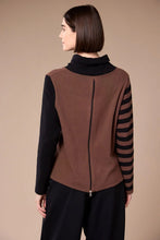 Load image into Gallery viewer, Colour Block Stripe Fleece Top - Peruzzi