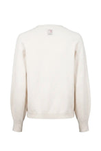 Load image into Gallery viewer, Cream Knit Jumper with Floral Detail - Soquesto