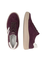 Load image into Gallery viewer, Wine Wide Fit Suede Trainer - Remonte