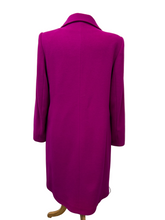 Load image into Gallery viewer, Long Wool Coat - Cerise- Christina Felix