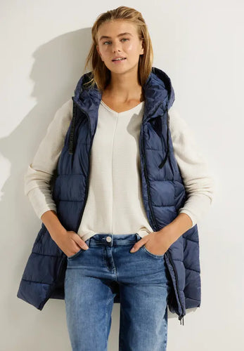 220186- Navy Gilet - Cecil