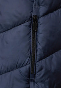 211901- Navy Padded Coat - Street One