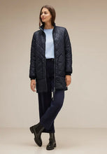 Load image into Gallery viewer, 211901- Navy Padded Coat - Street One