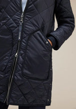 Load image into Gallery viewer, 211901- Navy Padded Coat - Street One