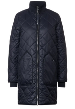 Load image into Gallery viewer, 211901- Navy Padded Coat - Street One
