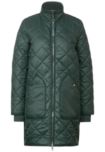 211901- Green Padded Coat - Street One