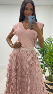 Blush Pink Disc Skirt
