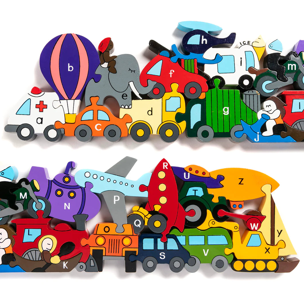 Alphabet Transport Jigsaw