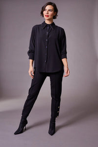 W23151- Studded Collar Shirt - Peruzzi