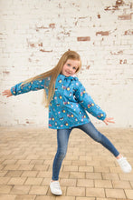 Load image into Gallery viewer, Freya Girls Coat Teal Farm- Little Lighthouse