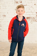 Load image into Gallery viewer, Jackson Full Zip Sweat Red Tractor - Little Lighthouse