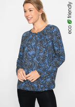 Load image into Gallery viewer, Paisley Print Long Sleeve T-shirt- Olsen