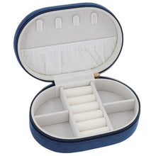 Load image into Gallery viewer, Oval Jewellery Box - Navy - Equilibrium