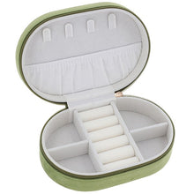 Load image into Gallery viewer, Oval Jewellery Box - Olive - Equilibrium