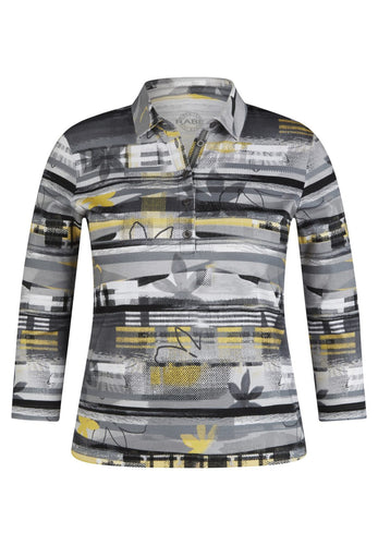 121358- Abstract Print Shirt - Rabe