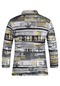 121358- Abstract Print Shirt - Rabe