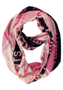 572229- Coral/Navy Loop Scarf - Cecil