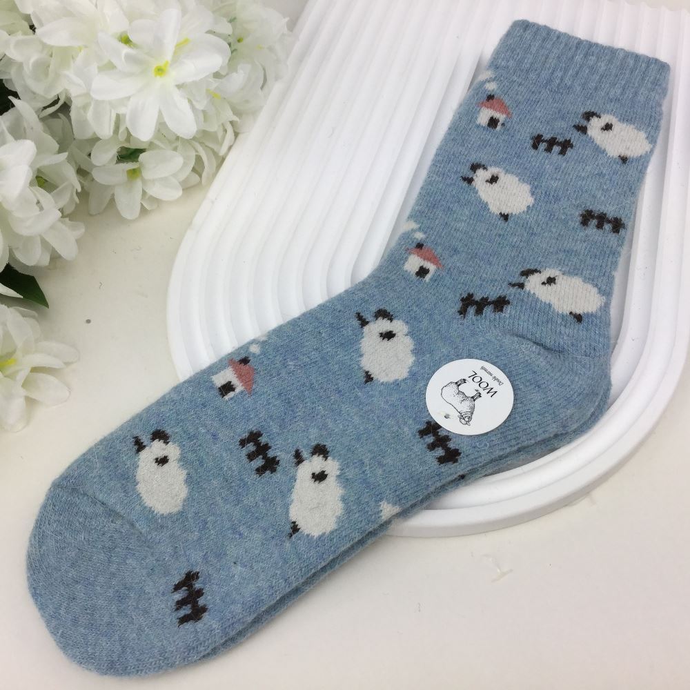 Sheep Print Wool Socks