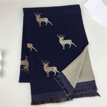 Load image into Gallery viewer, 235- Stag Scarf - Navy