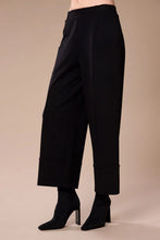 Load image into Gallery viewer, Turn Up Trousers Black - Peruzzi