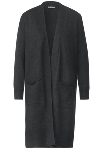 253647- Long Charcoal Grey Cardigan - Street One