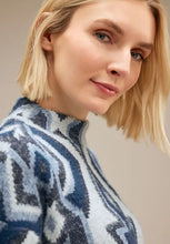 Load image into Gallery viewer, 320695- Blue Print Turtle Neck Pullover - Street one