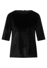 Load image into Gallery viewer, 320713- Black Velvet Top - Street One