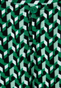 344320 - Green Print Blouse - Cecil