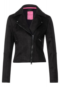 212035- Velours Biker Jacket - Street One