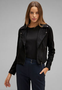 212035- Velours Biker Jacket - Street One