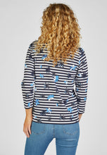 Load image into Gallery viewer, 111353-Striped shirt with flowers- Rabe