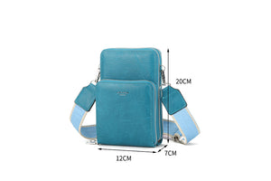 K152 - Triple Pocket Phone Purse - Teal