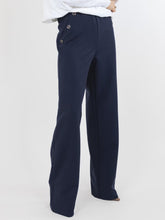 Load image into Gallery viewer, Navy Button Trousers - Kate &amp; Pippa