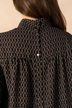 Load image into Gallery viewer, Black Chain Detail Blouse - Lulumary