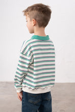 Load image into Gallery viewer, Myles Jersey - Sea Green &amp; Navy - Little Lighthouse