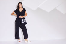 Load image into Gallery viewer, 24153- Naya Wide Leg Crop Trousers- Navy