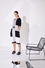 Load image into Gallery viewer, 24308- Naya Block Colour Jersey Dress- Mink &amp; Black