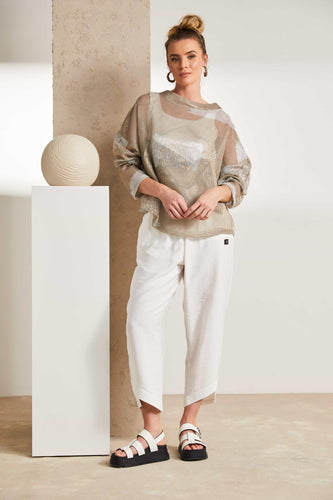 25217 - Curved Ankle Trousers - Naya