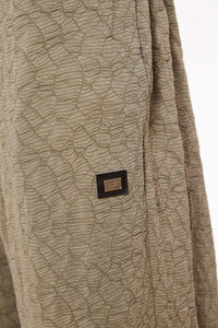 25219 - Embossed Crop Trousers - Naya