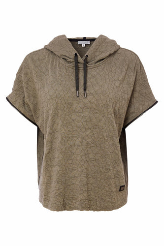 25220 - Embossed Hooded Top - Naya